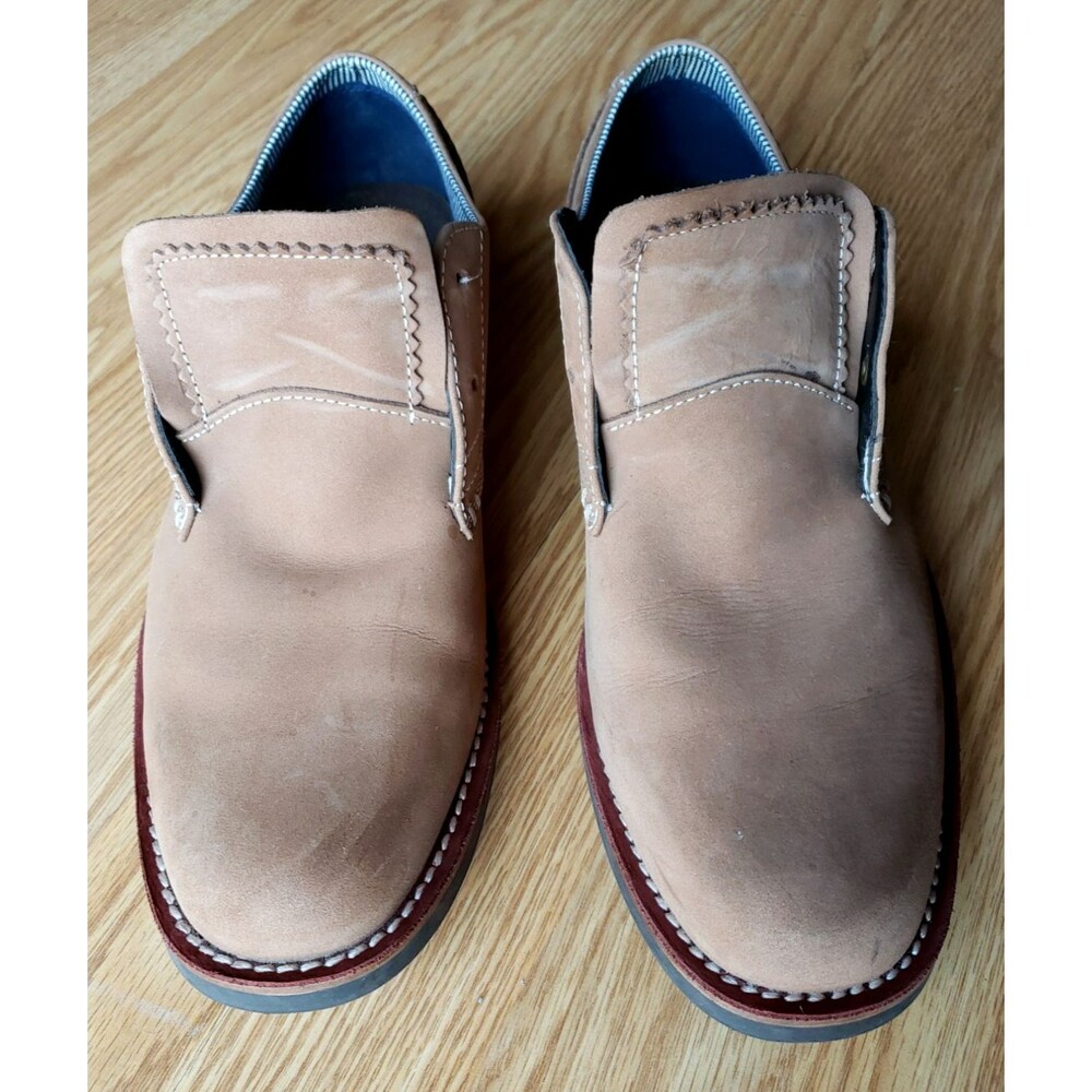Original Penguin Men's WADE TAN Footwear 8.0  Genuine Leather Lace Up Soft Suede - Picture 8 of 16